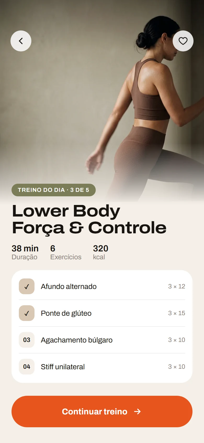 Vória — treino do dia