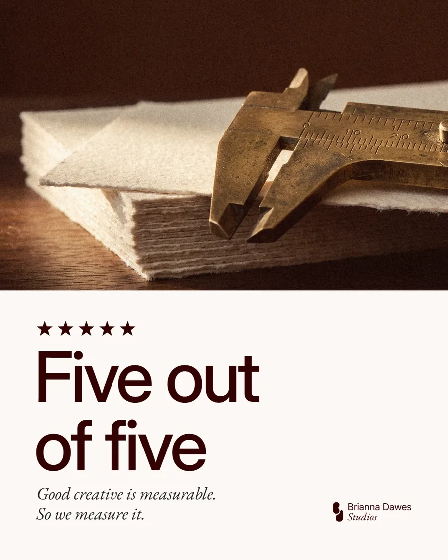 Anúncio — Five out of five