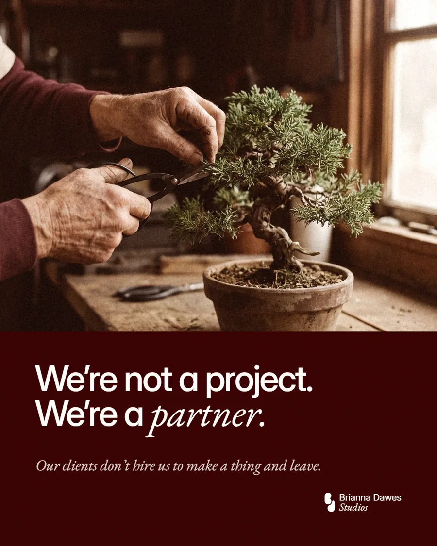 Anúncio — We're a partner